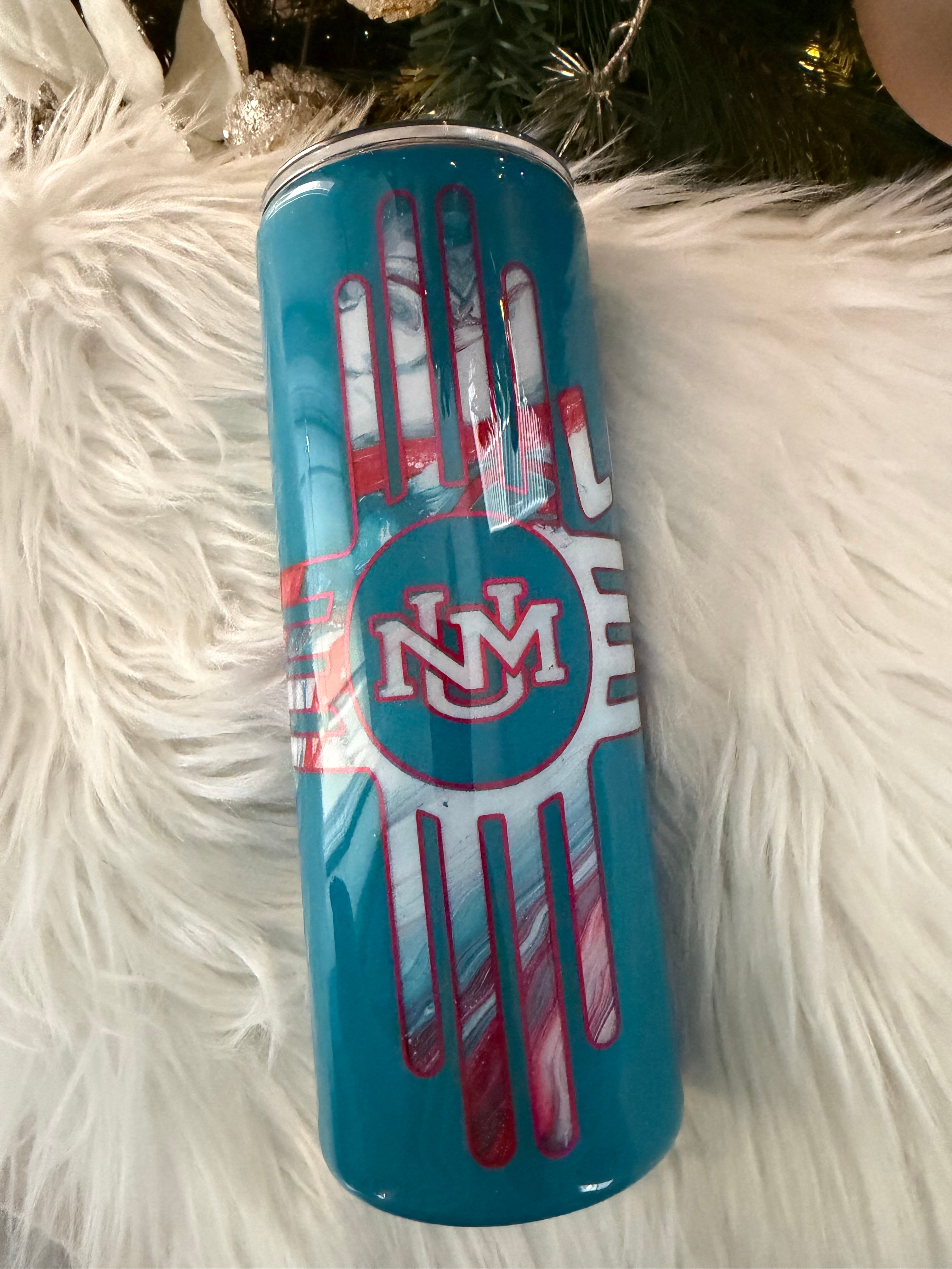 24oz UNM Lobos (Teal Peekaboo)