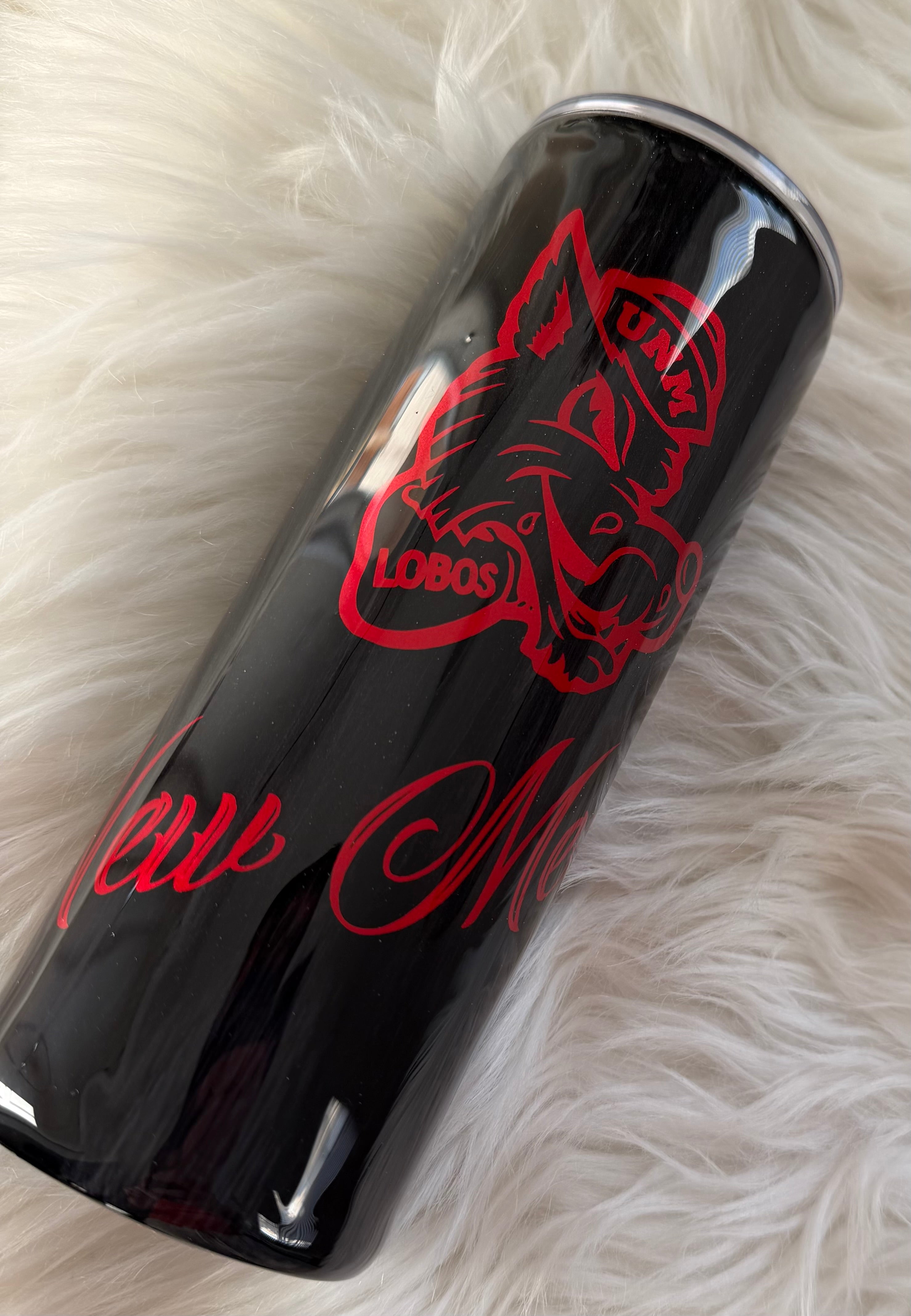 24oz Black & Red UNM