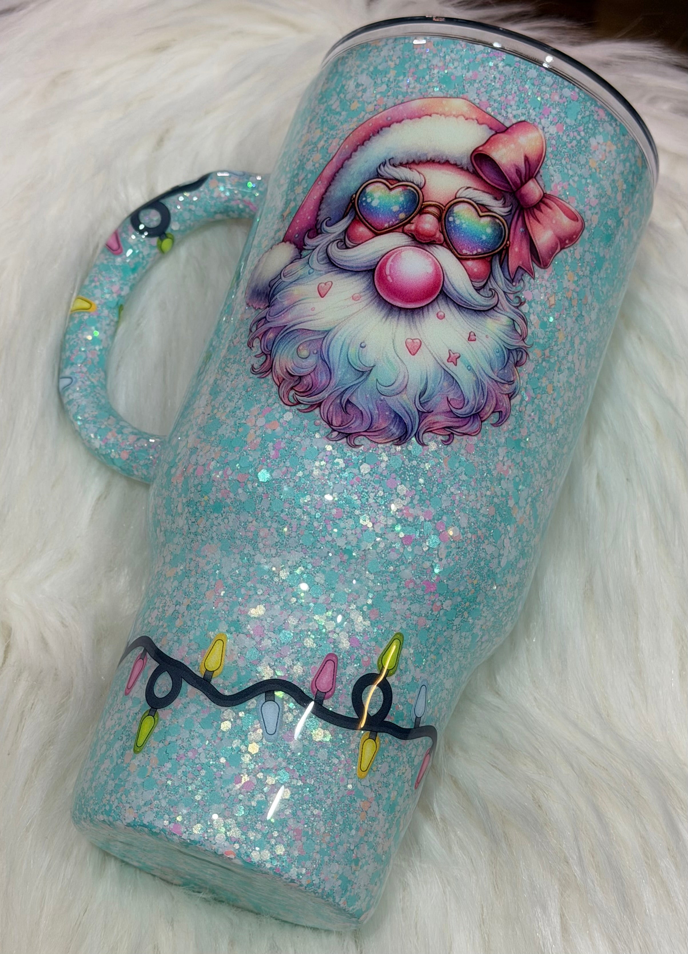 24oz Bubblegum Santa