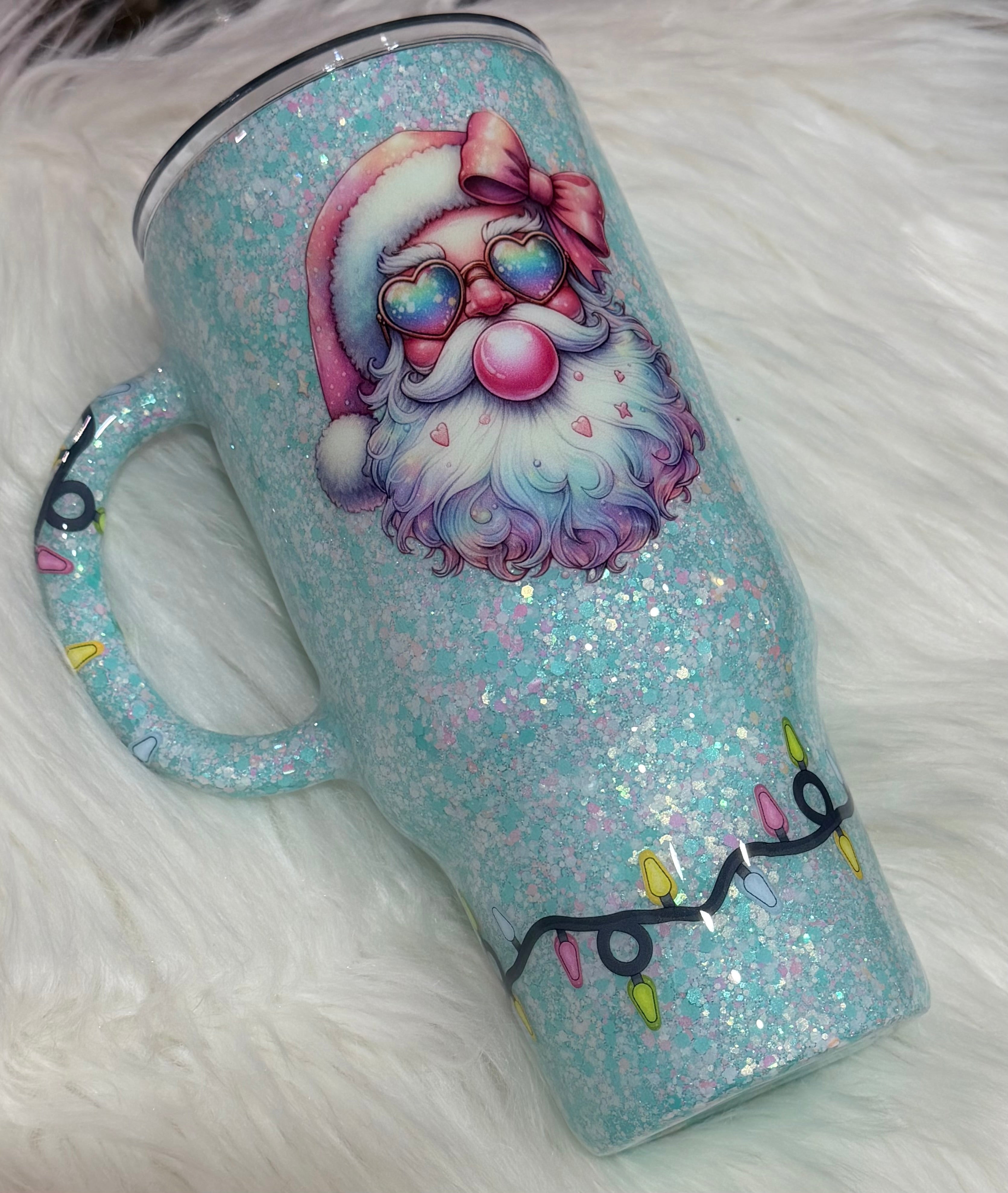 24oz Bubblegum Santa