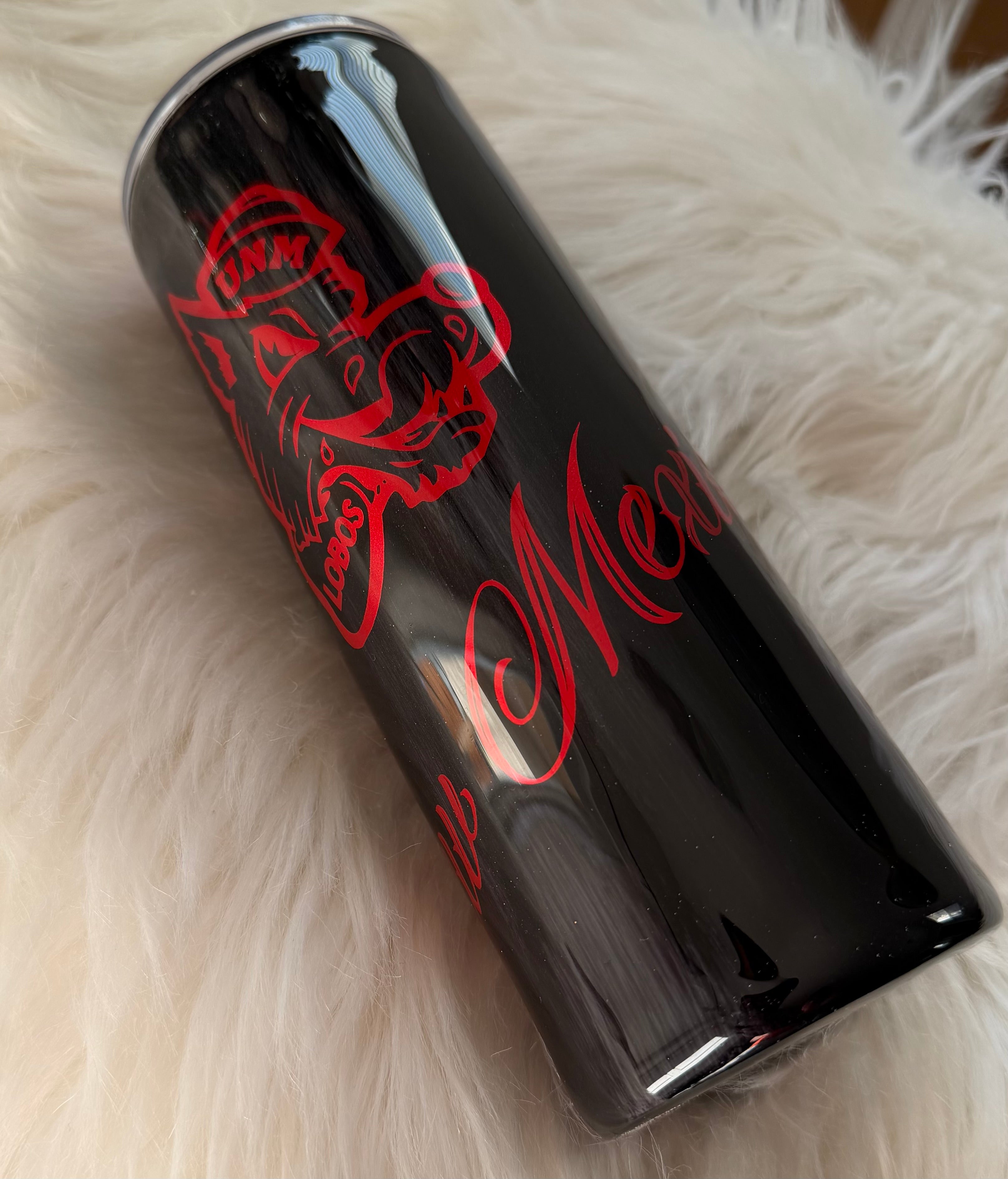 24oz Black & Red UNM