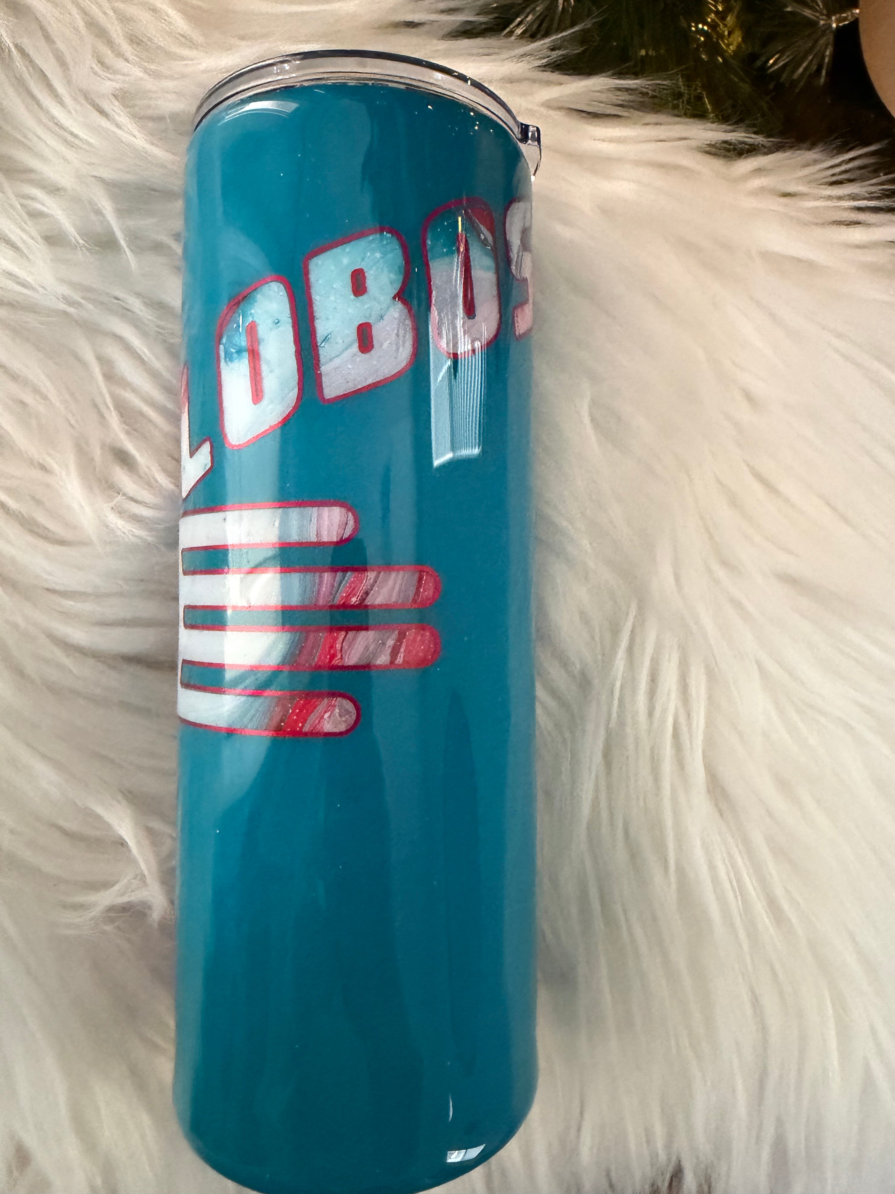 24oz UNM Lobos (Teal Peekaboo)